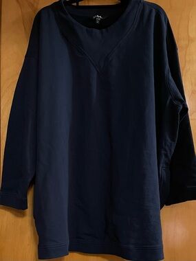 Ulla Popken Navy Sweatshirt Size 3X